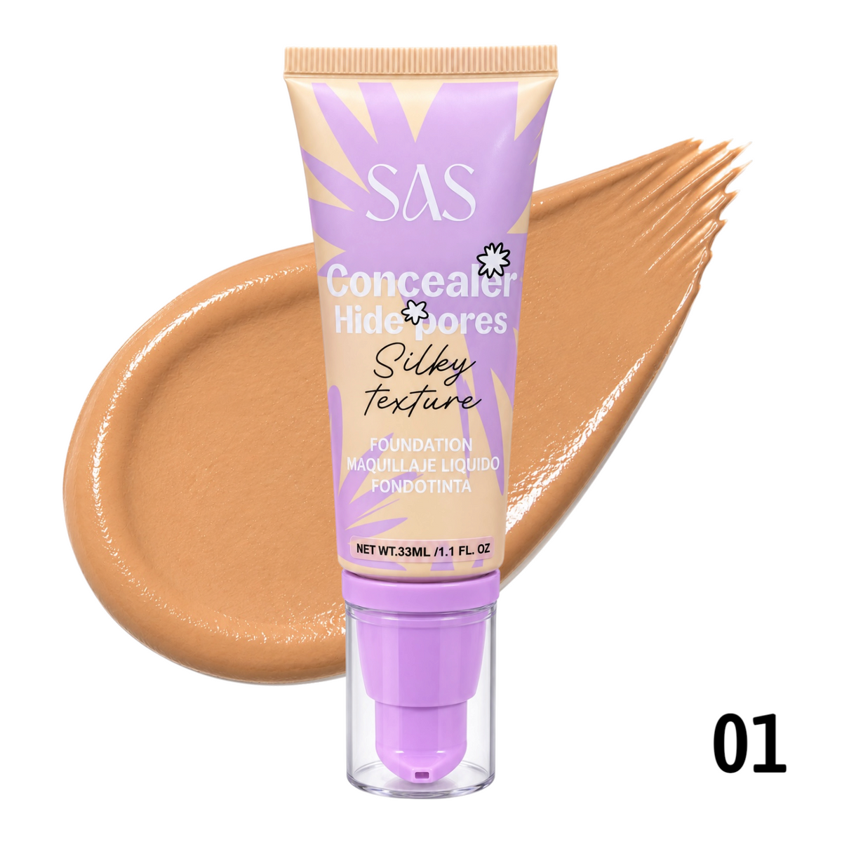BASE LIQUIDA SILKY TEXTURE 33ML SAS