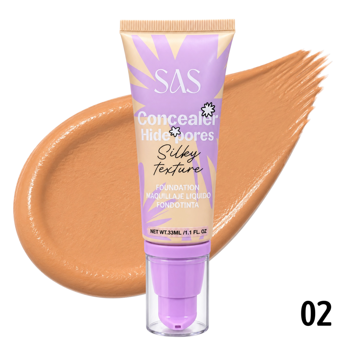 BASE LIQUIDA SILKY TEXTURE 33ML SAS