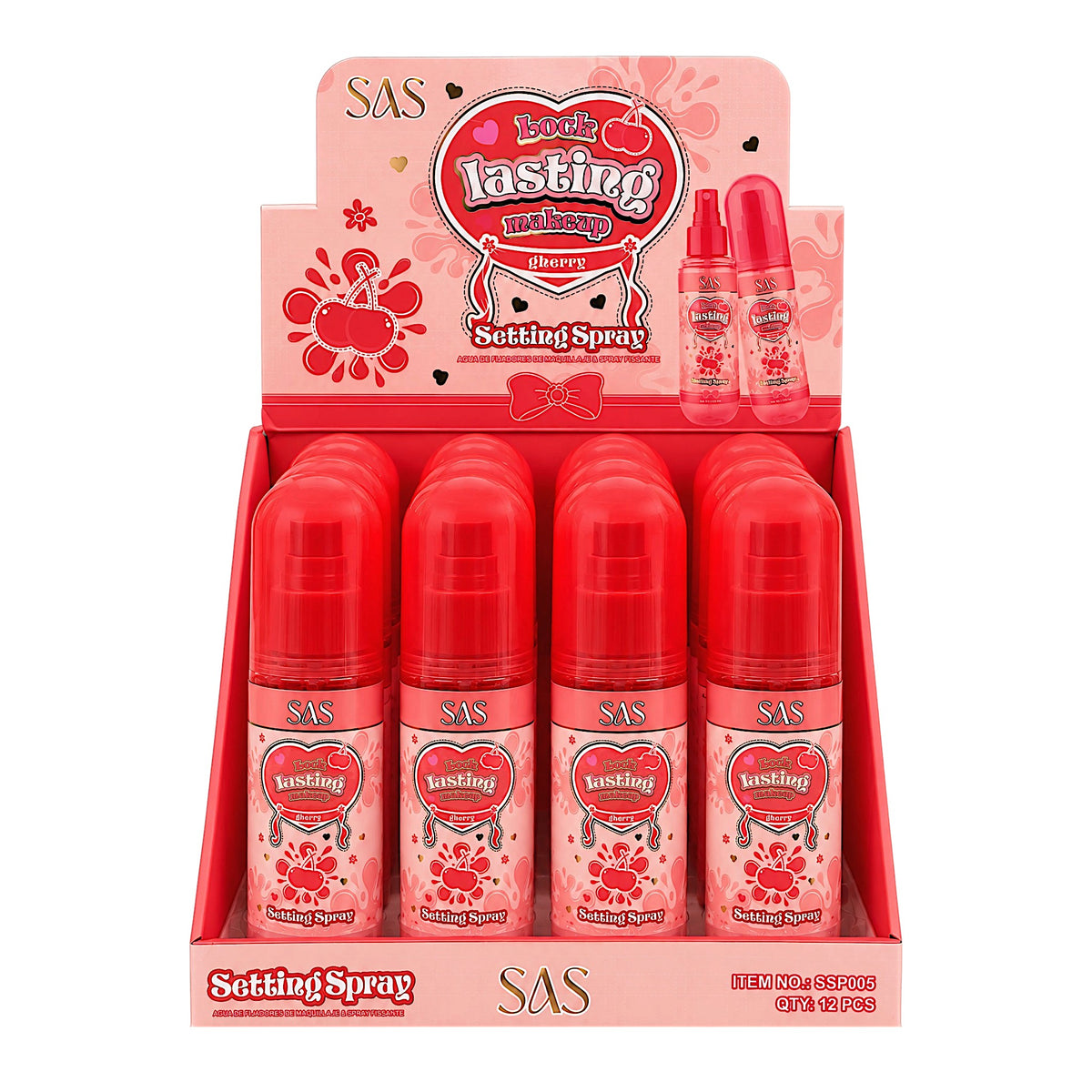 FIJADOR DE MAQUILLAJE EN SPRAY CEREZA LOCK GHERRY 100ML SAS
