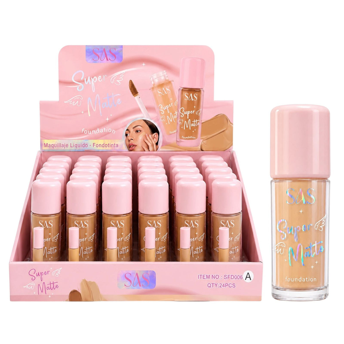 BASE LIQUIDA SUPER MATTE ALITAS 11.5ML SAS