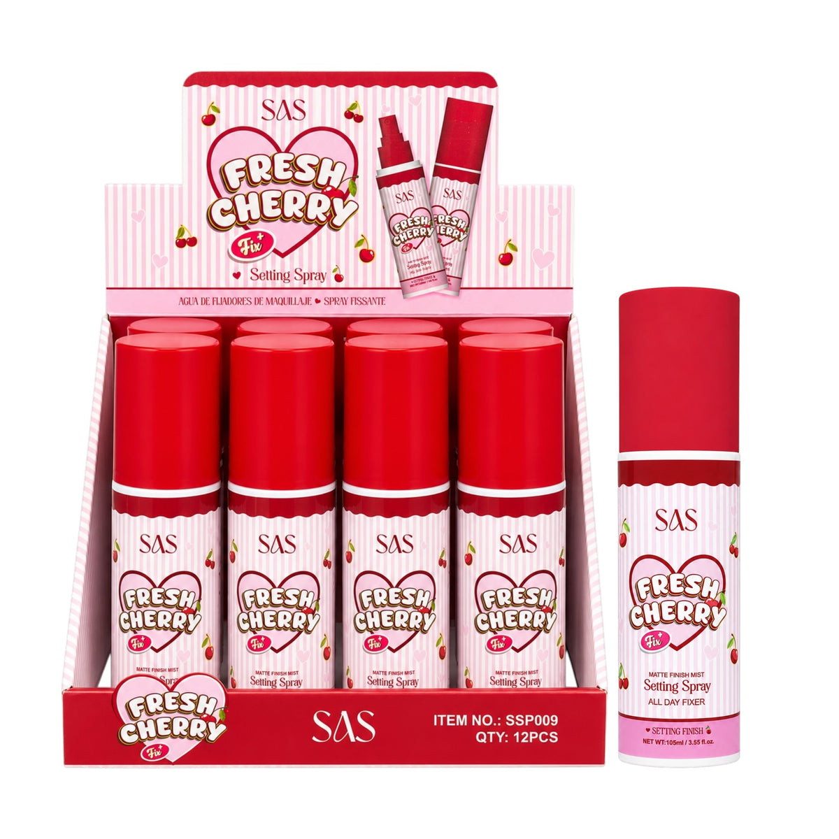 FIJADOR DE MAQUILLAJE FRESH CHERRY 105ML SAS