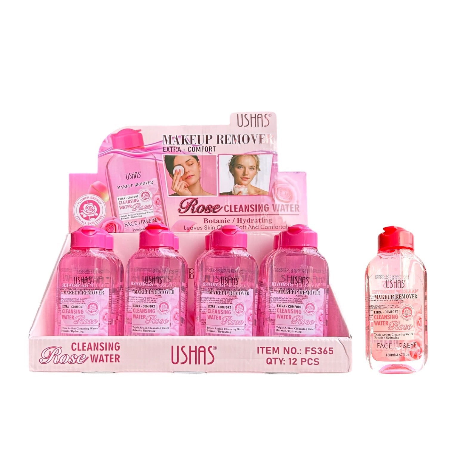 DESMAQUILLANTE ROSE 138ML USHAS