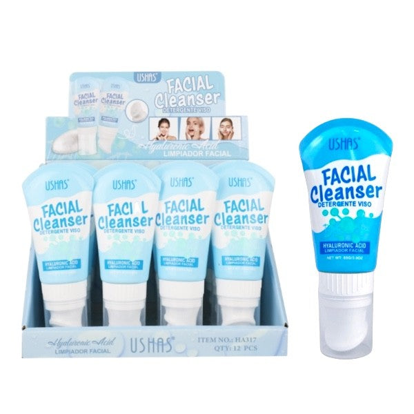 JABON FACIAL CON CEPILLO ROSAS ACIDO HIALURONICO VITAMIN C USHAS