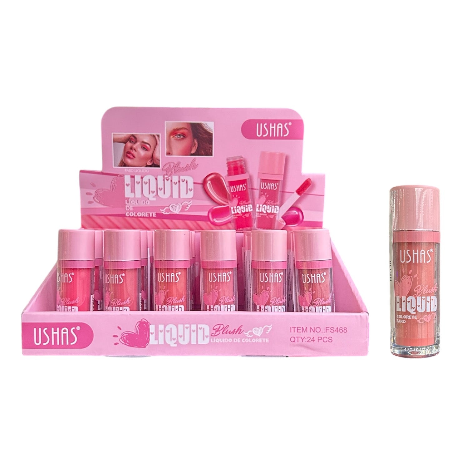 RUBOR LIQUIDO COLORETE FARD USHAS