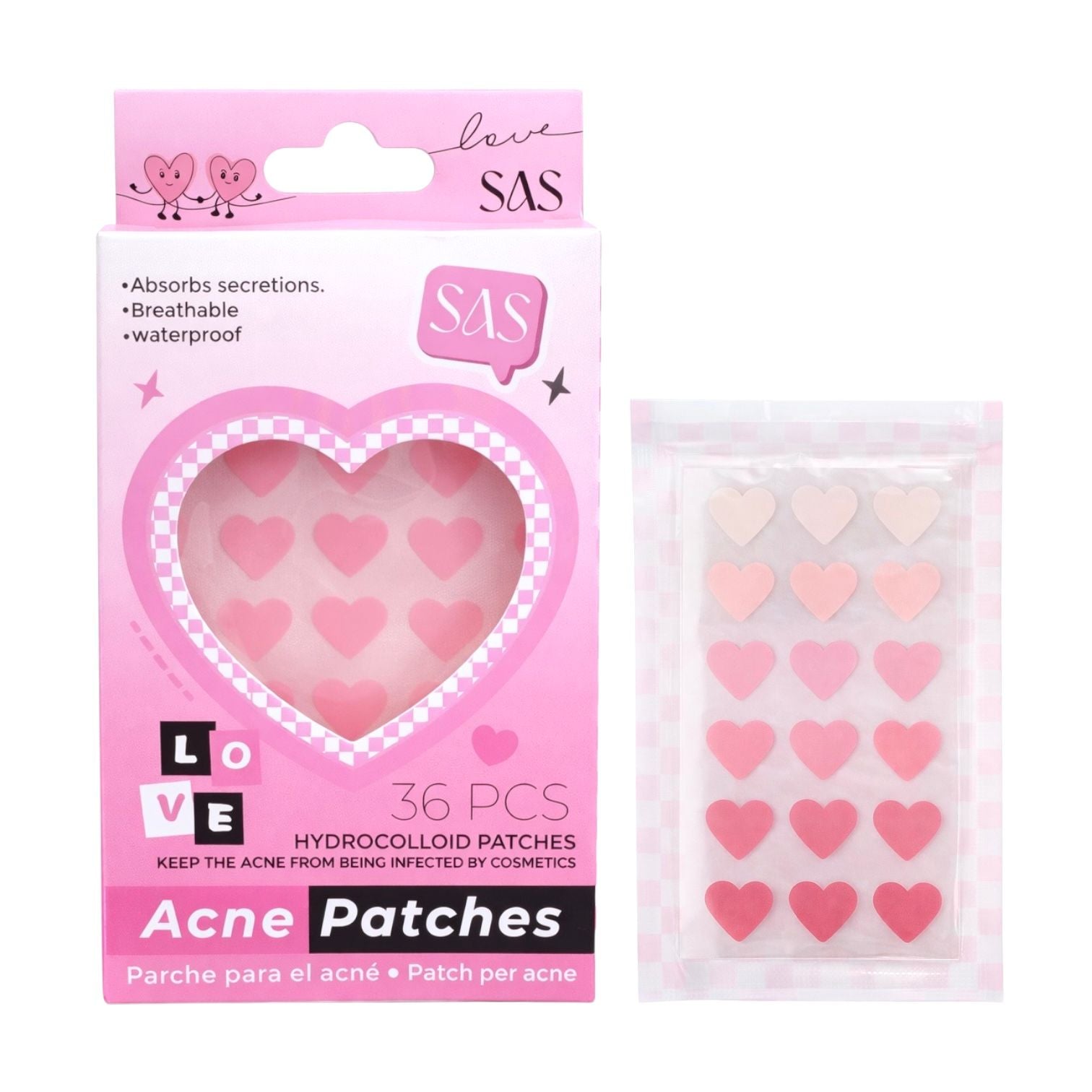 PARCHES PARA ACNE FIGURAS X36PCS SAS / USHAS