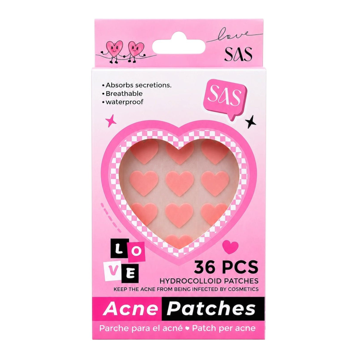 PARCHES PARA ACNE FIGURAS X36PCS SAS / USHAS