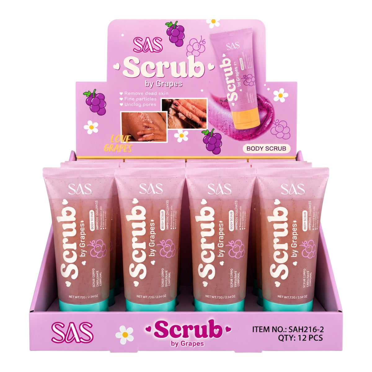 EXFOLIANTE CORPORAL FRUTAS 72G SAS