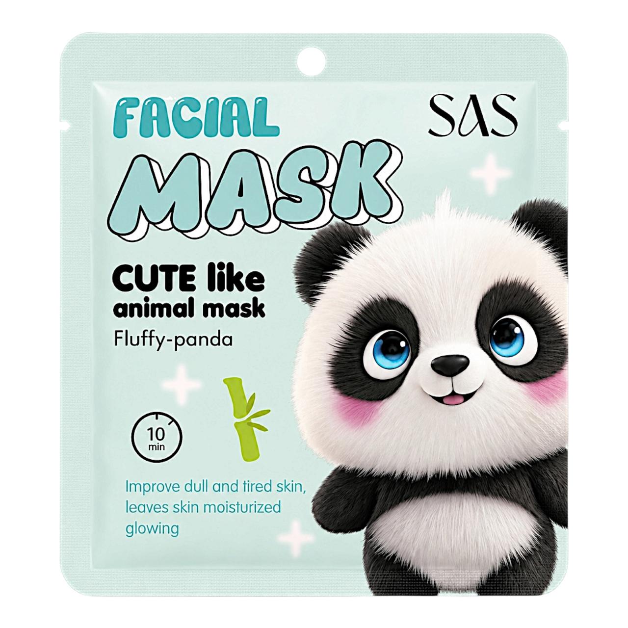 MASCARILLA EN VELO FORMA PANDA CUTE LIKE SAS