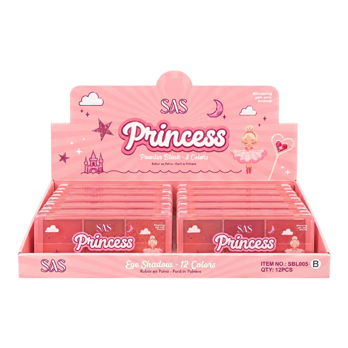 PALETA X3 RUBORES PRINCESS SAS