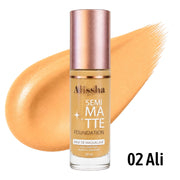BASE LIQUIDA SEMI MATTE TONO 02 ALI 30ML ALISSHA