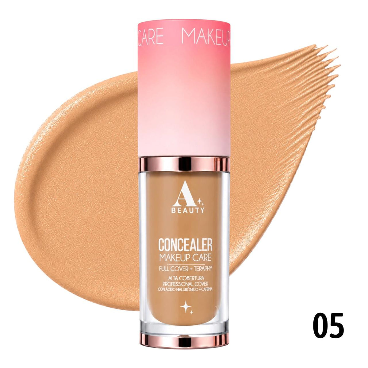 CORRECTOR LIQUIDO CON ACIDO HIALURONICO+CAFEINA TONO 05 WARM 7ML ALISSHA