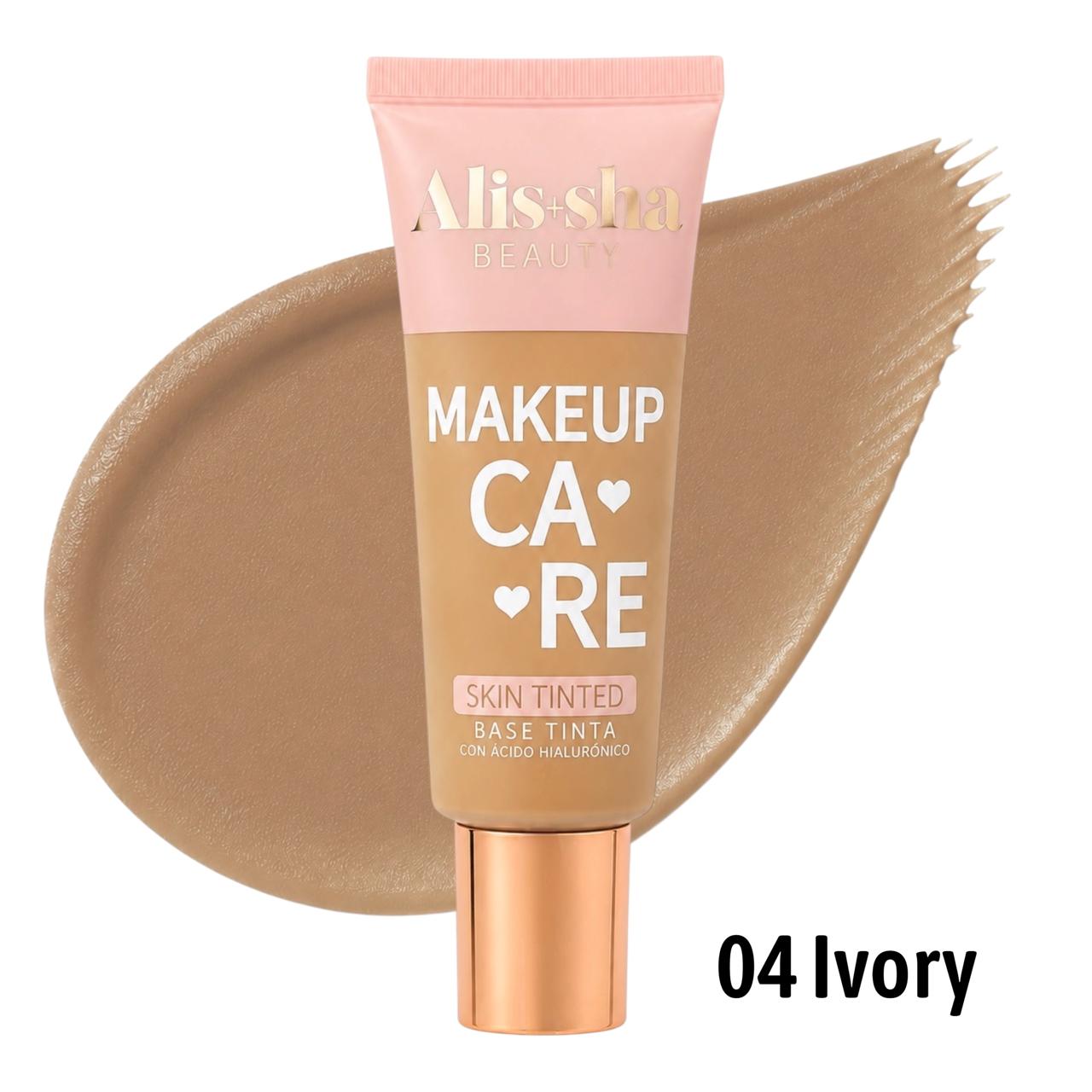 BASE TINTA CON ACIDO HIALURONICO TONO 04 IVORY MAKEUP CARE ALISSHA