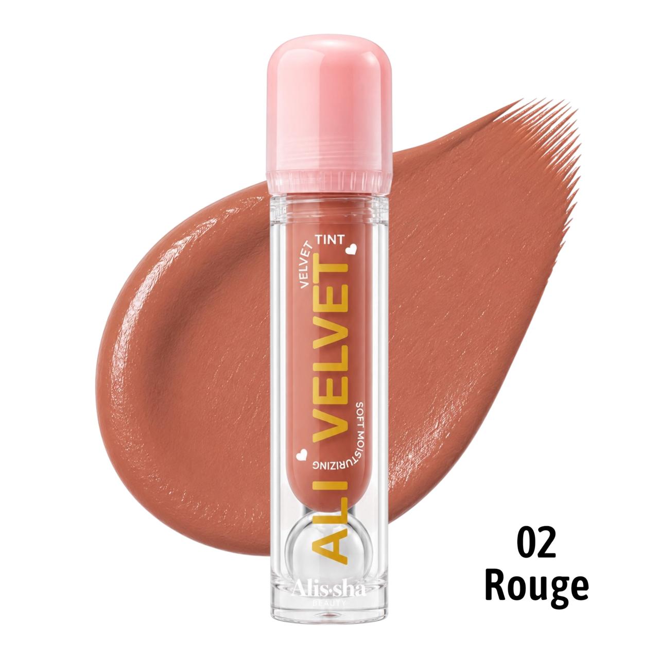LABIAL LIQUIDO MATTE ALI VELVET TONO 02 ROUGE ALISSHA