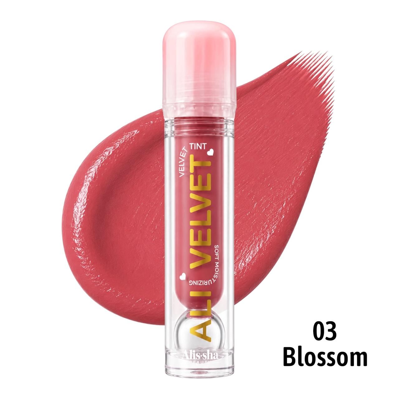 LABIAL LIQUIDO MATTE ALI VELVET TONO 03 BLOSSOM ALISSHA