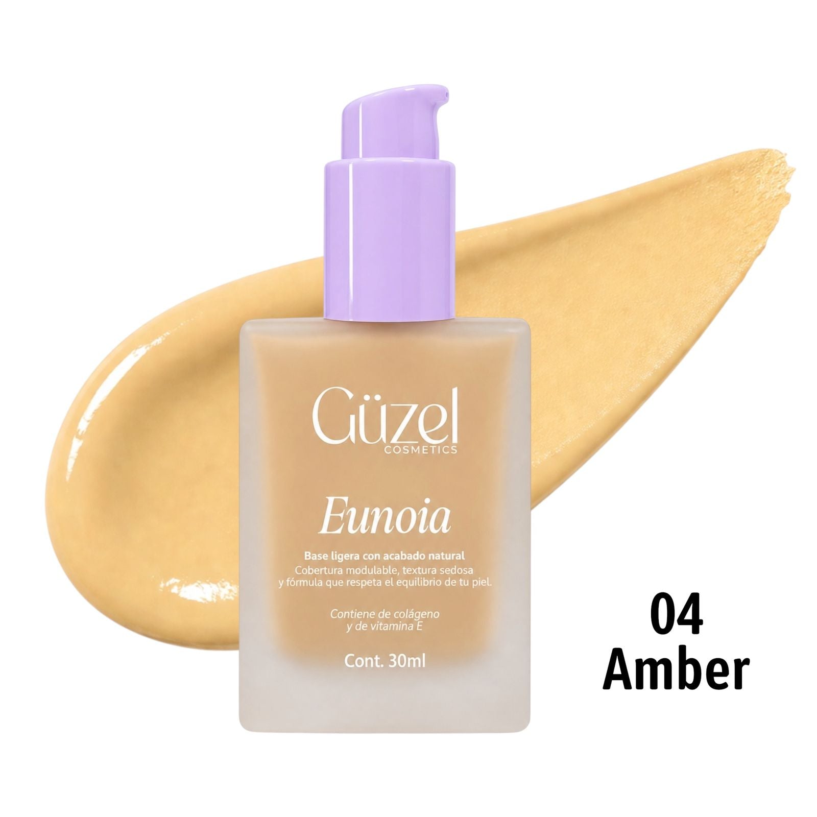BASE LIQUIDA EUNOIA TONO #4 AMBER 30ML GUZEL