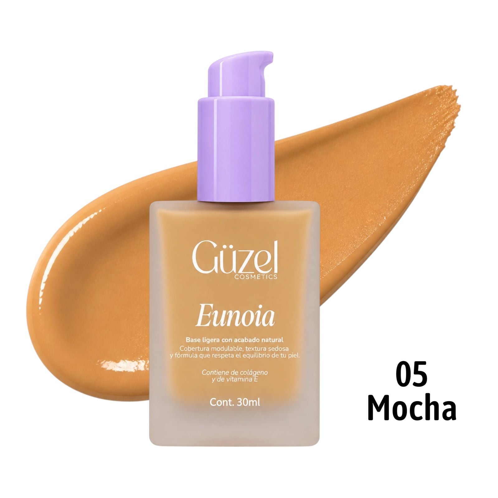 BASE LIQUIDA EUNOIA TONO #5 MOCHA 30ML GUZEL