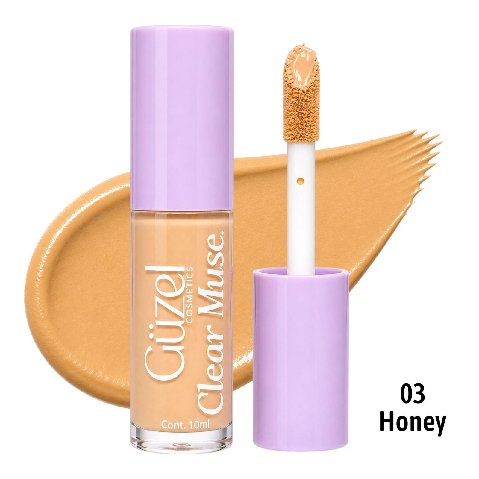 CORRECTOR LIQUIDO CLEAR MUSE TONO #3 HONEY 10ML GUZEL