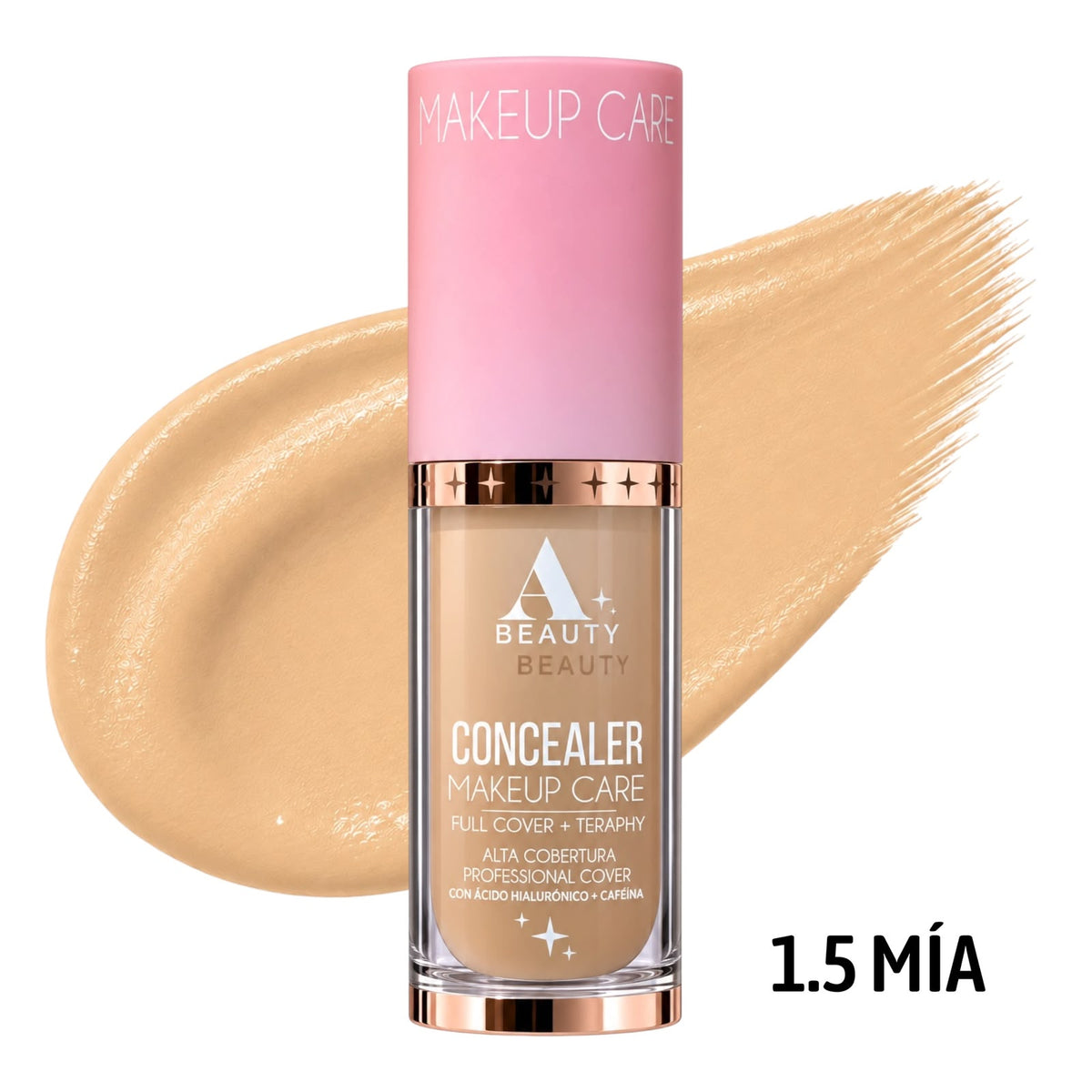 CORRECTOR LIQUIDO CON ACIDO HIALURONICO+CAFEINA TONO 1.5 MIA 7ML ALISSHA