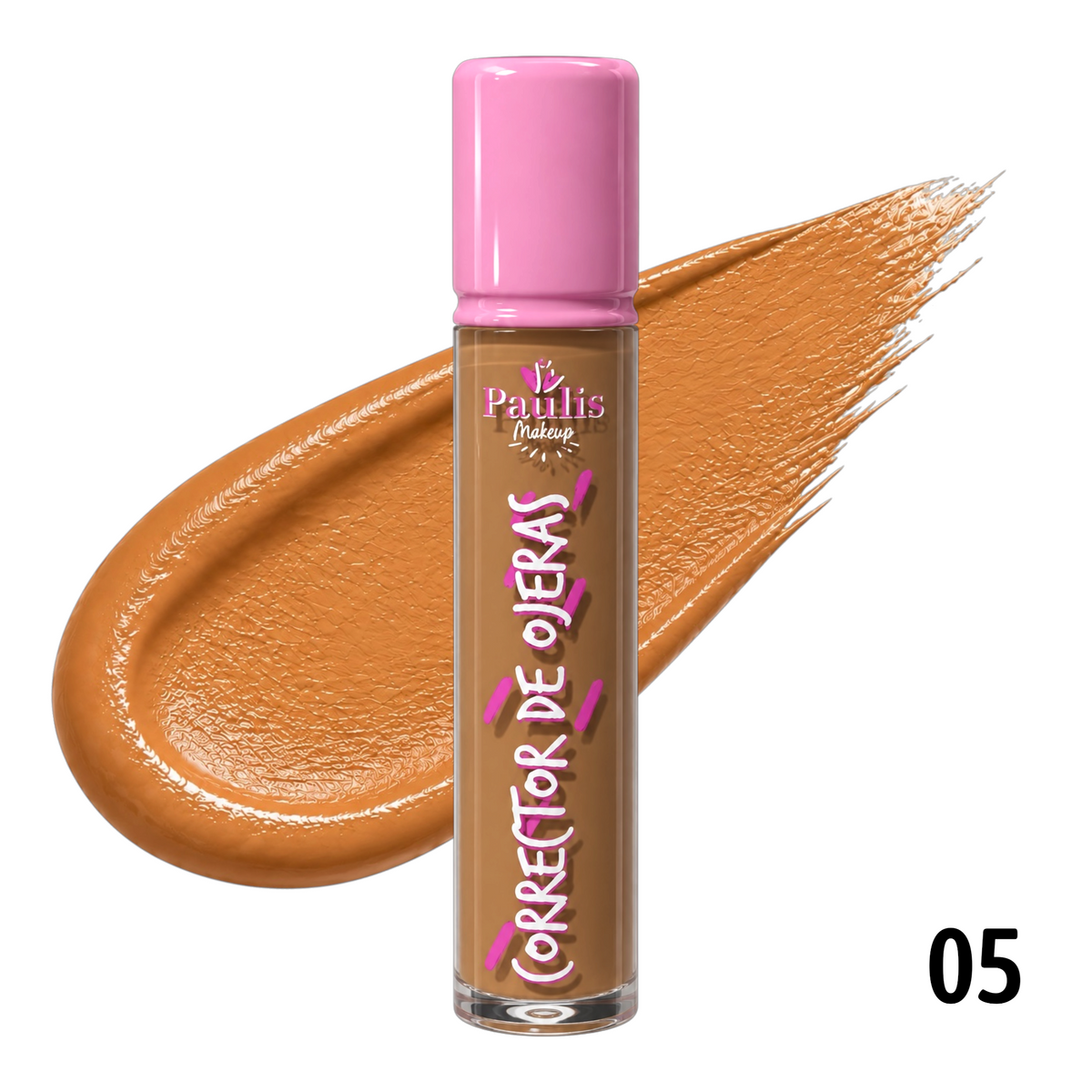 CORRECTOR DE OJERAS ALTA COBERTURA TAPA ROSADA PAULIS
