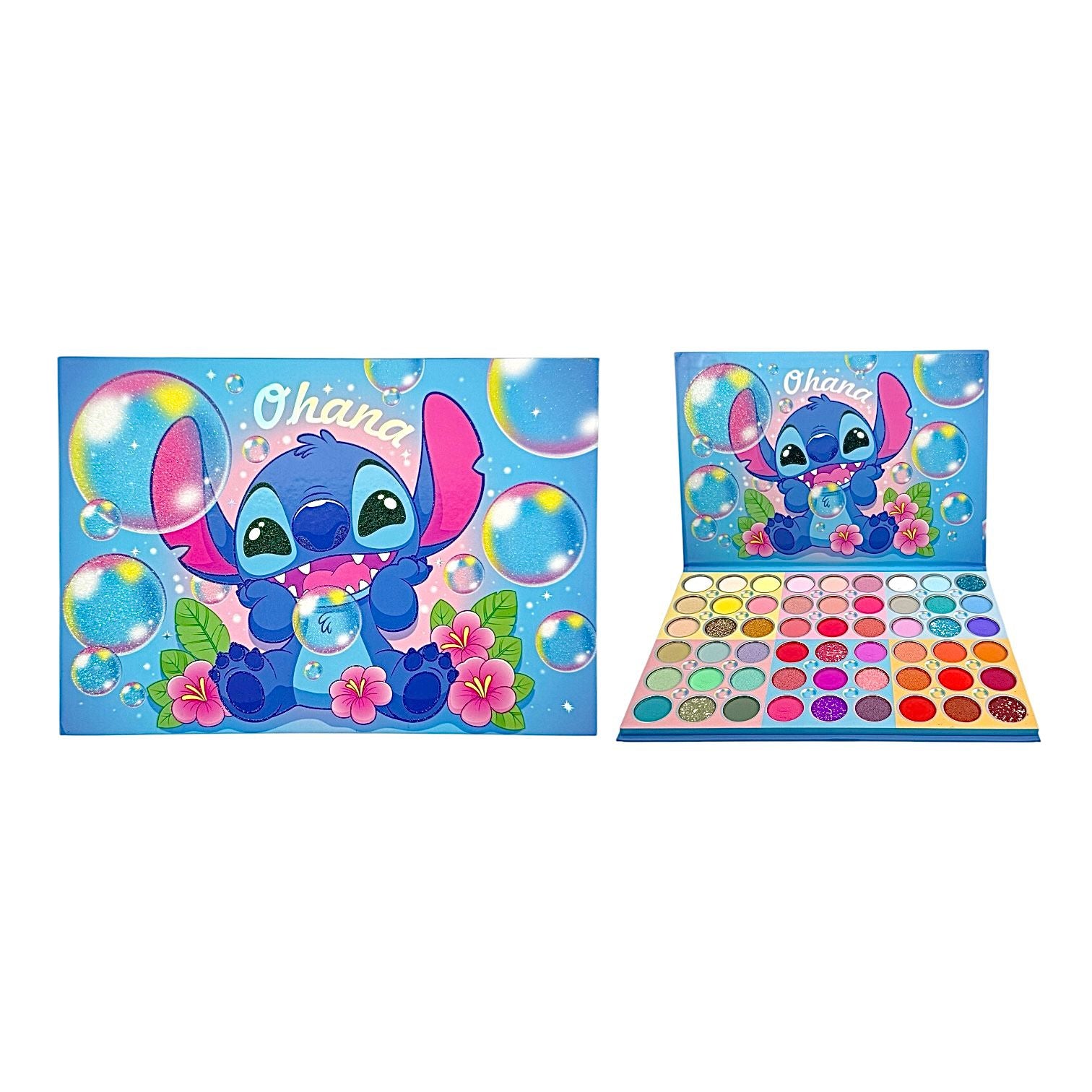 PALETA DE SOMBRAS X54 TONOS STITCH BURBUJAS OHANA