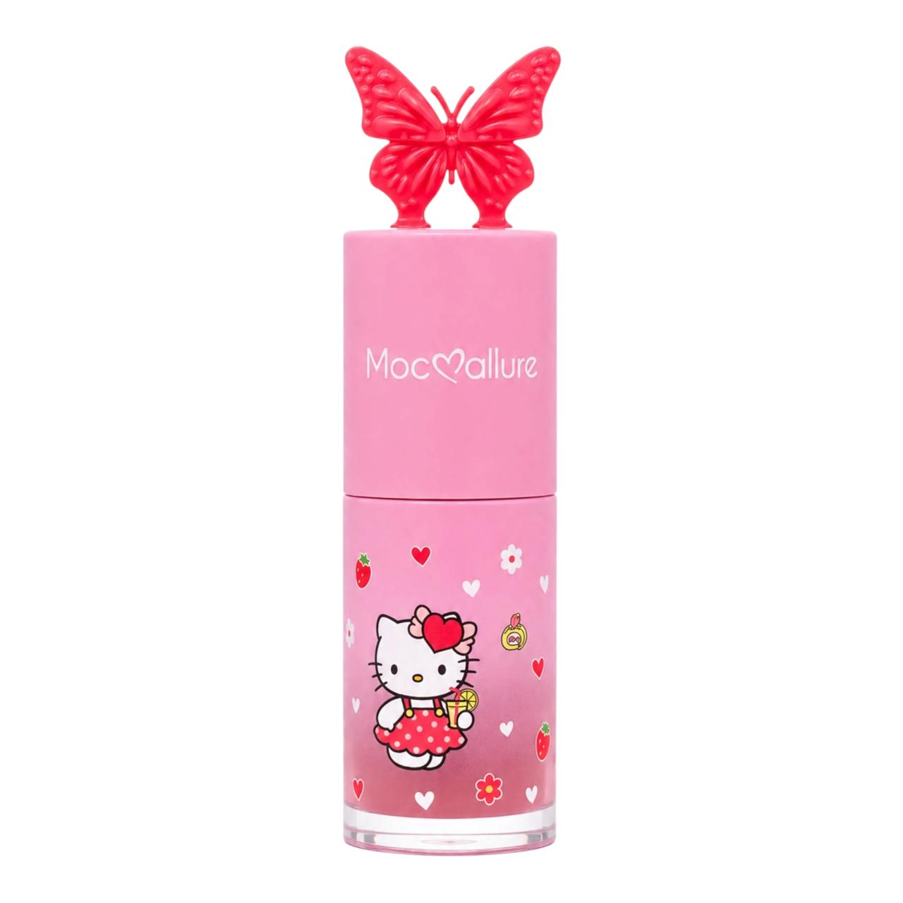 RUBOR LIQUIDO CON ESPONJITA HELLO KITTY TAPA MARIPOSA MOCALLURE