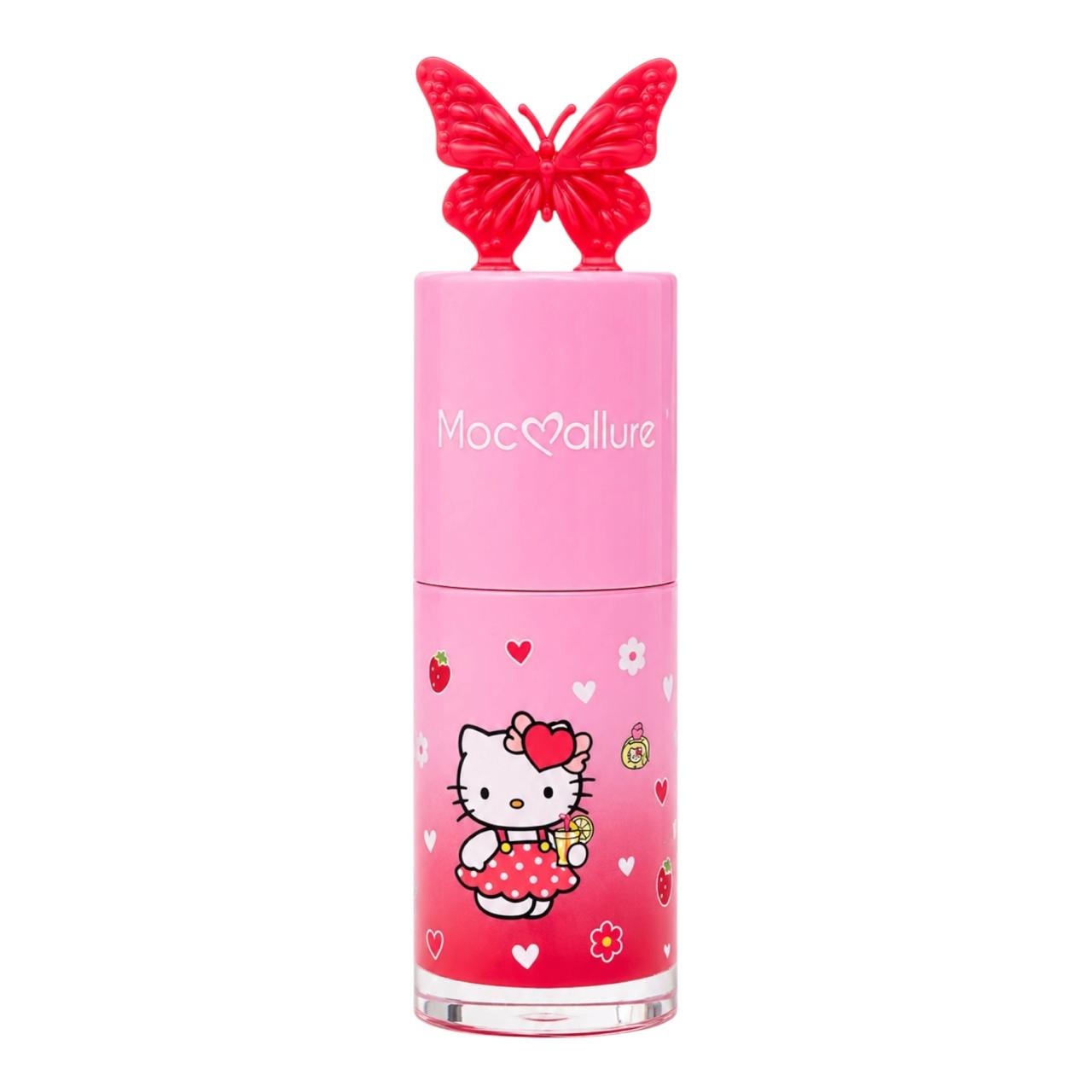 RUBOR LIQUIDO CON ESPONJITA HELLO KITTY TAPA MARIPOSA MOCALLURE