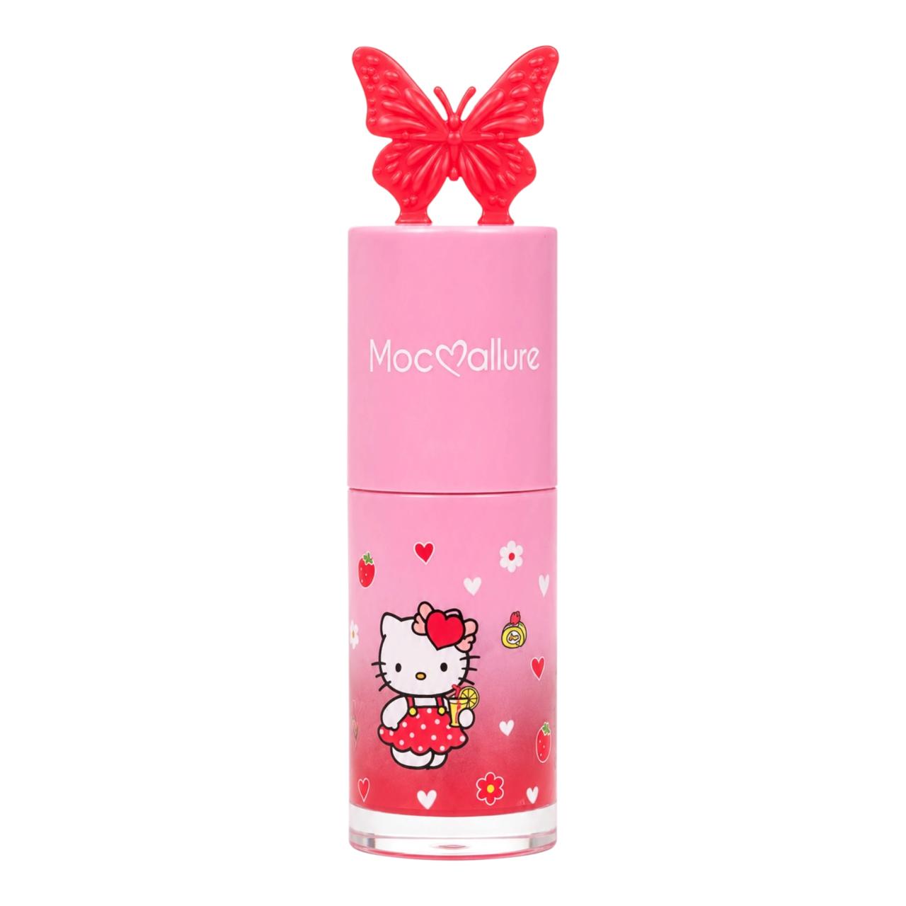 RUBOR LIQUIDO CON ESPONJITA HELLO KITTY TAPA MARIPOSA MOCALLURE