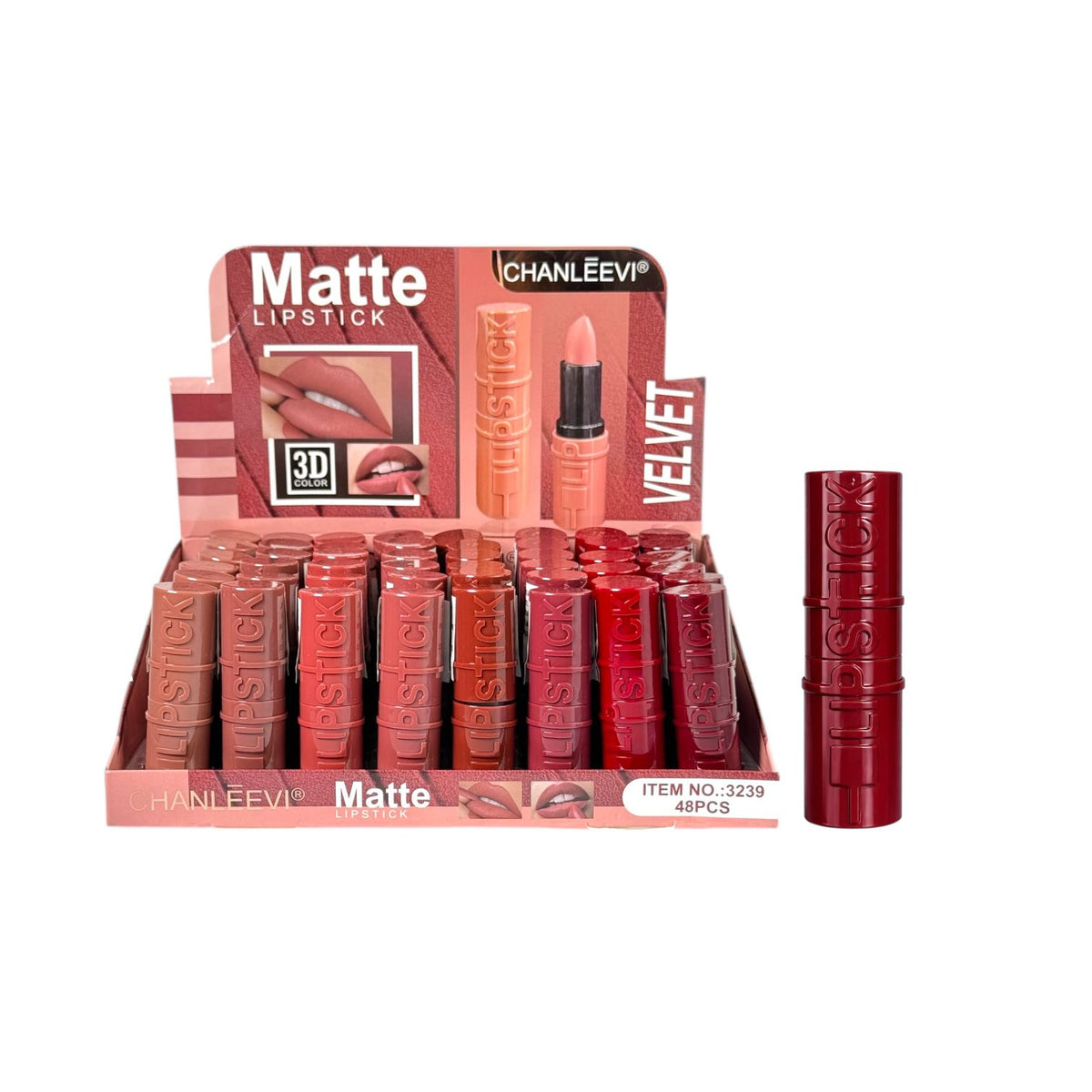 LABIAL EN BARRA LIPSTICK ESTRELLITAS CHANLEEVI