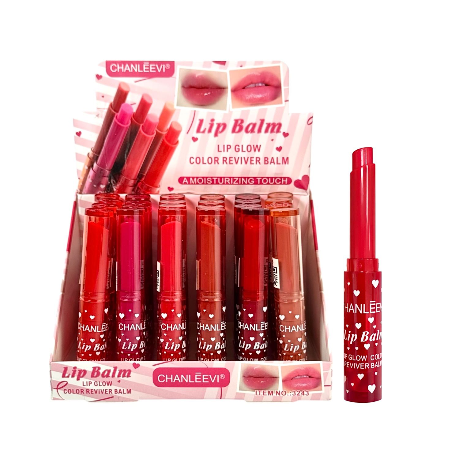 BALSAMO MAGICO DE LABIOS LIP GLOW CORAZONCITOS CHANLEEVI