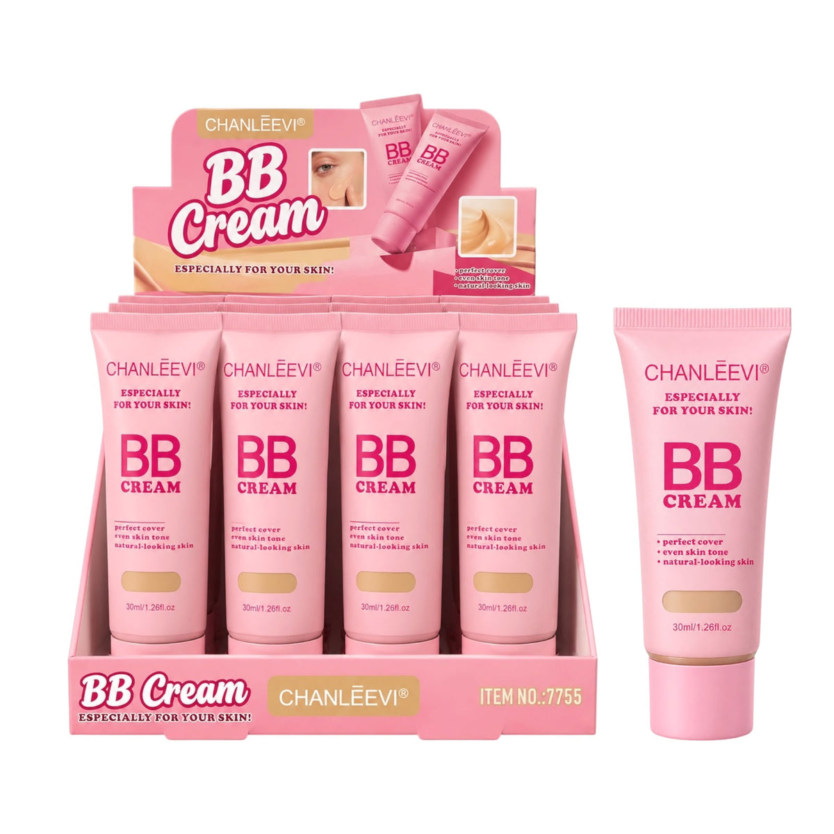BASE LIQUIDA BB CREAM 30ML CHANLEEVI