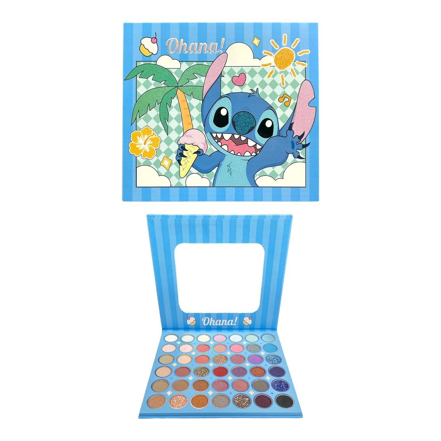PALETA DE SOMBRAS X42 TONOS STITCH I LOVE DESSERTS / OHANA / LOVE / MY LOVE