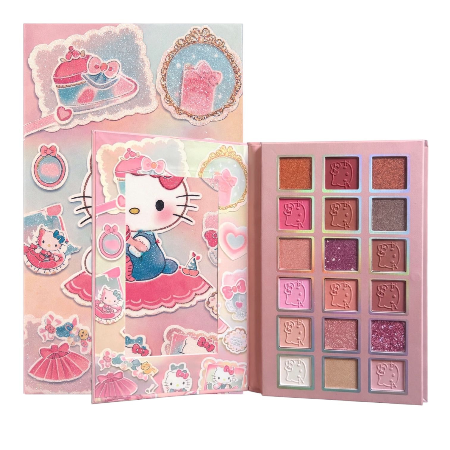 PALETA DE SOMBRAS X18 TONOS HELLO KITTY