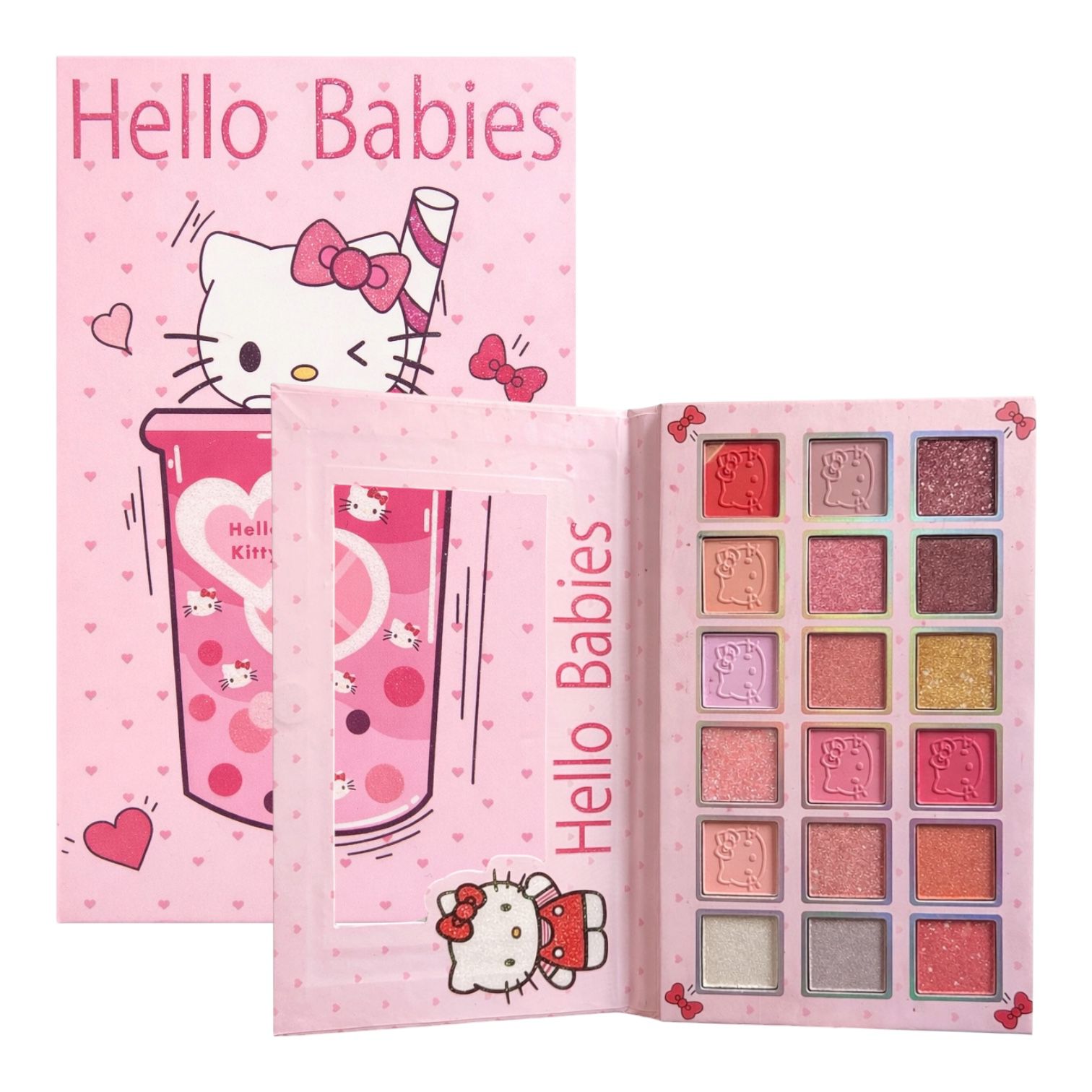 PALETA DE SOMBRAS X18 TONOS HELLO KITTY