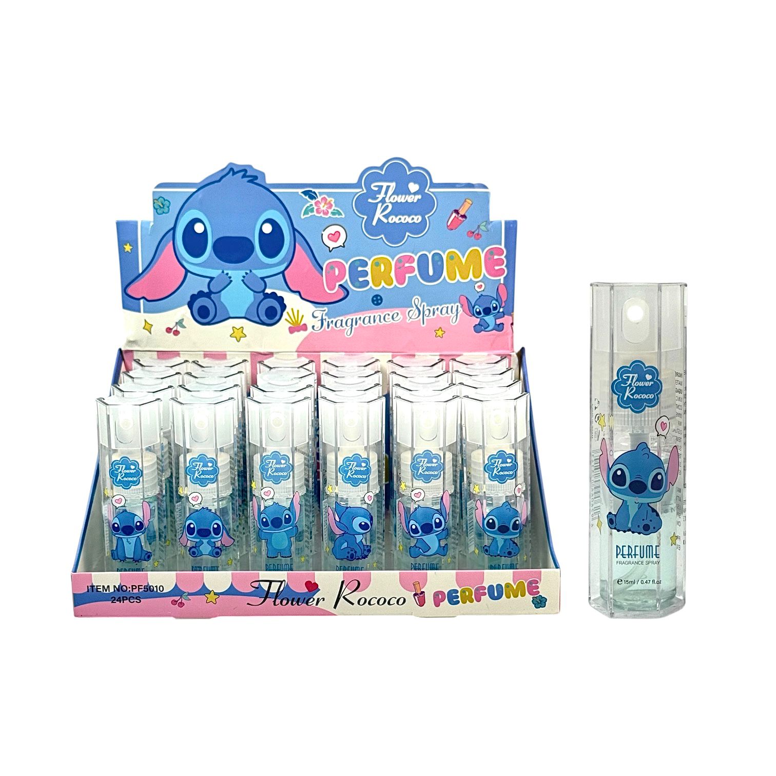 PERFUME SPRAY DISPENSADOR STITCH 15ML FLOWER ROCOCO