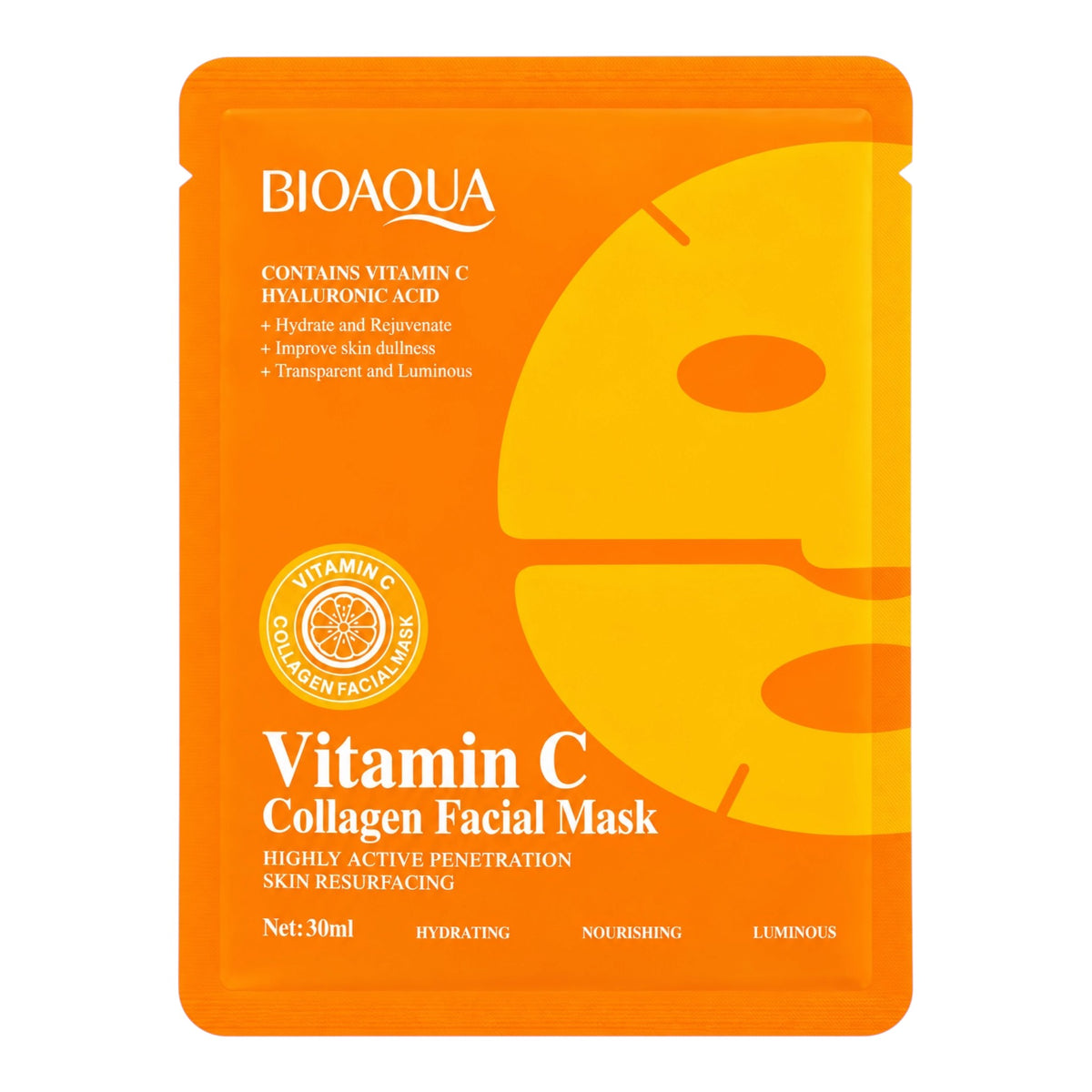 MASCARILLA COLLAGEN NARANJA VITAMINA C 30ML BIOAQUA