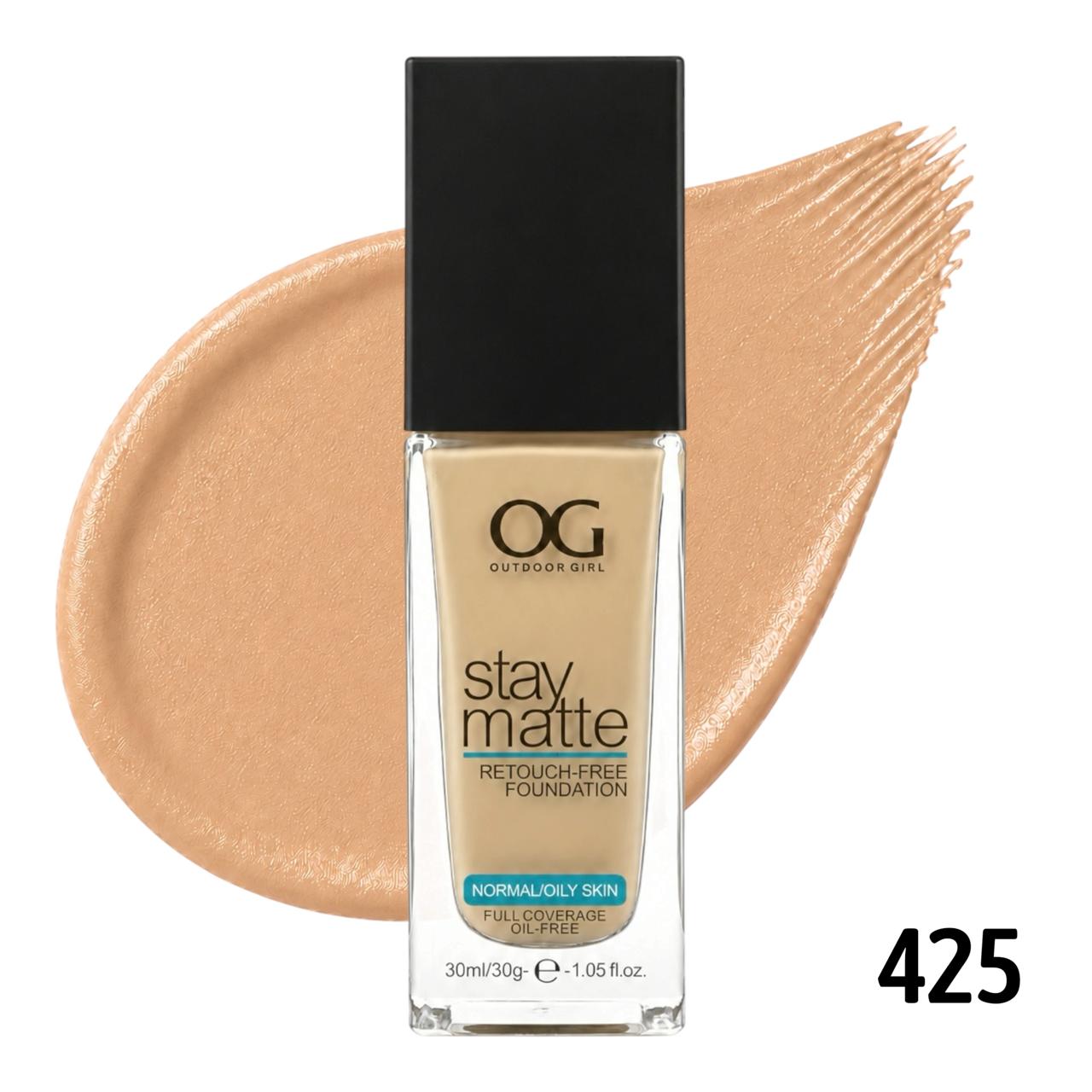 BASE LIQUIDA STAY MATTE TONO 425 WARM NUDE 30ML OUTDOOR GIRL