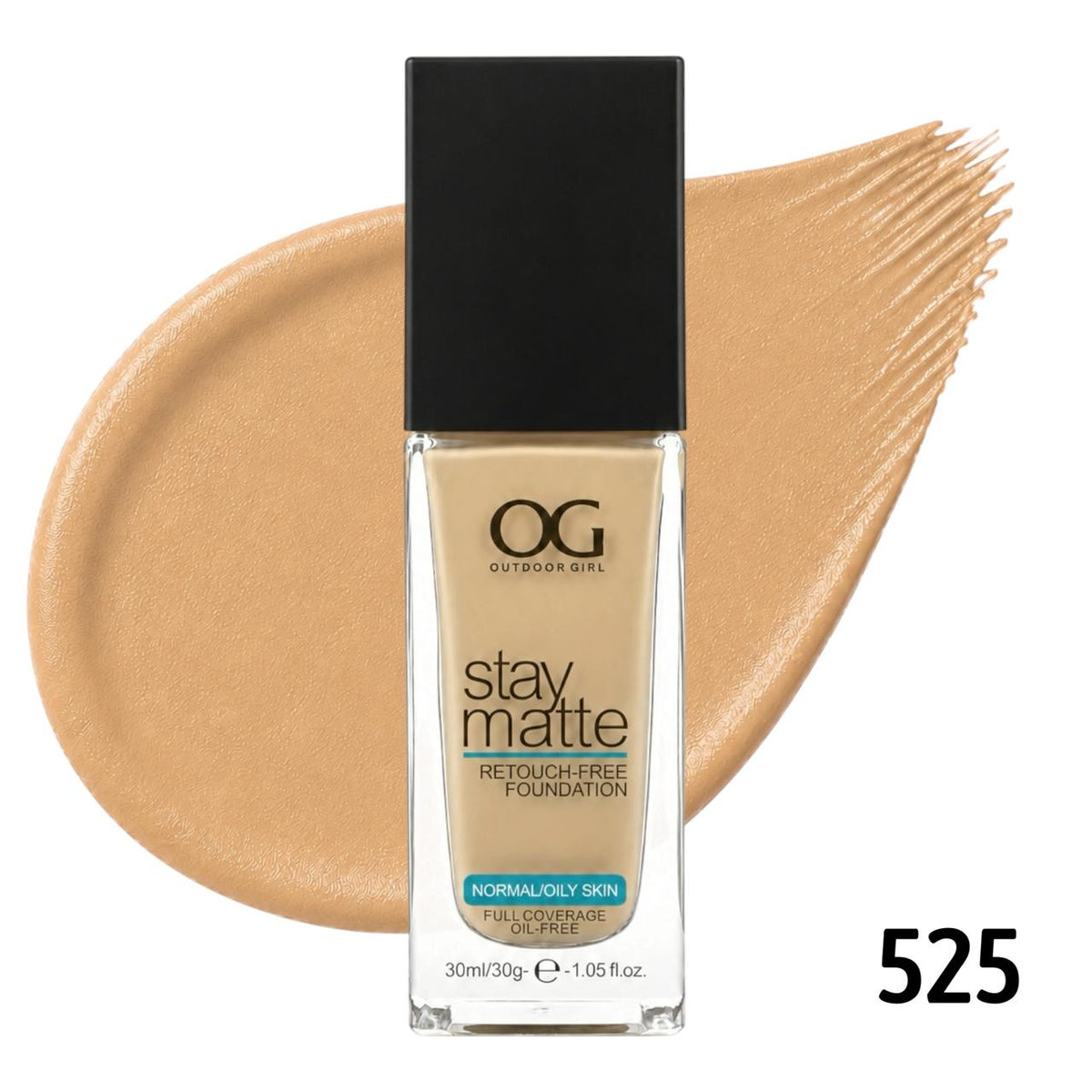 BASE LIQUIDA STAY MATTE TONO 525 SUN BEIGE 30ML OUTDOOR GIRL