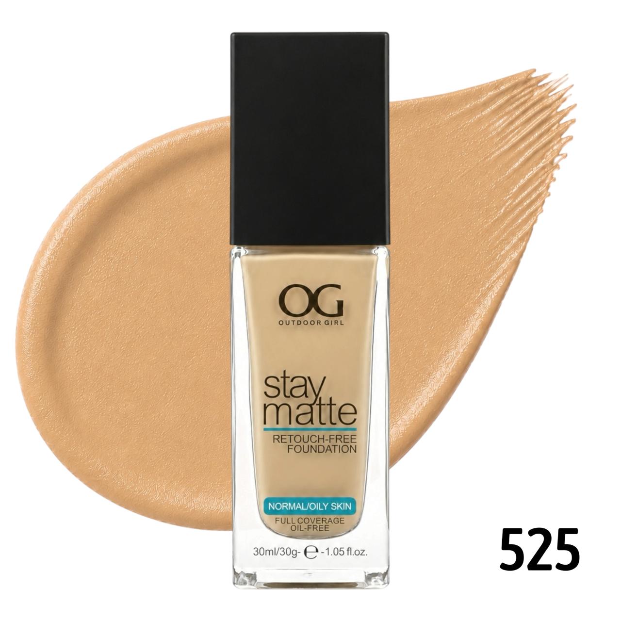 BASE LIQUIDA STAY MATTE TONO 525 SUN BEIGE 30ML OUTDOOR GIRL