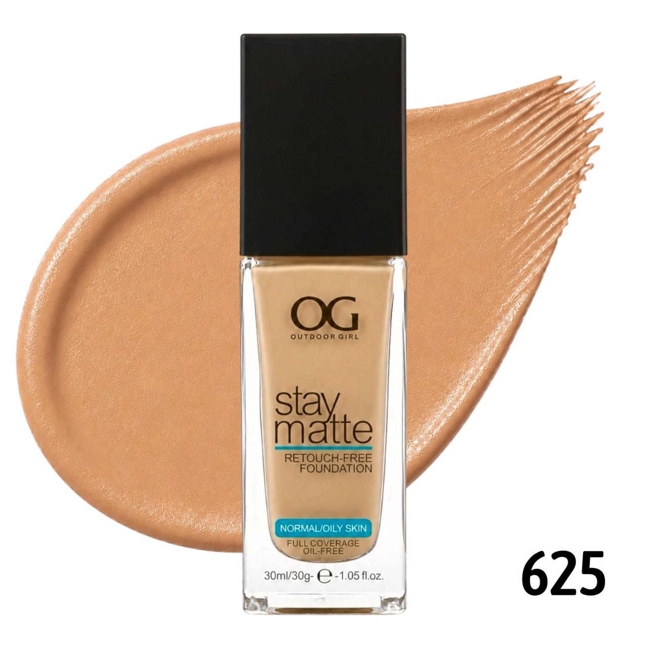 BASE LIQUIDA STAY MATTE TONO 625 SPICY BROWN 30ML OUTDOOR GIRL
