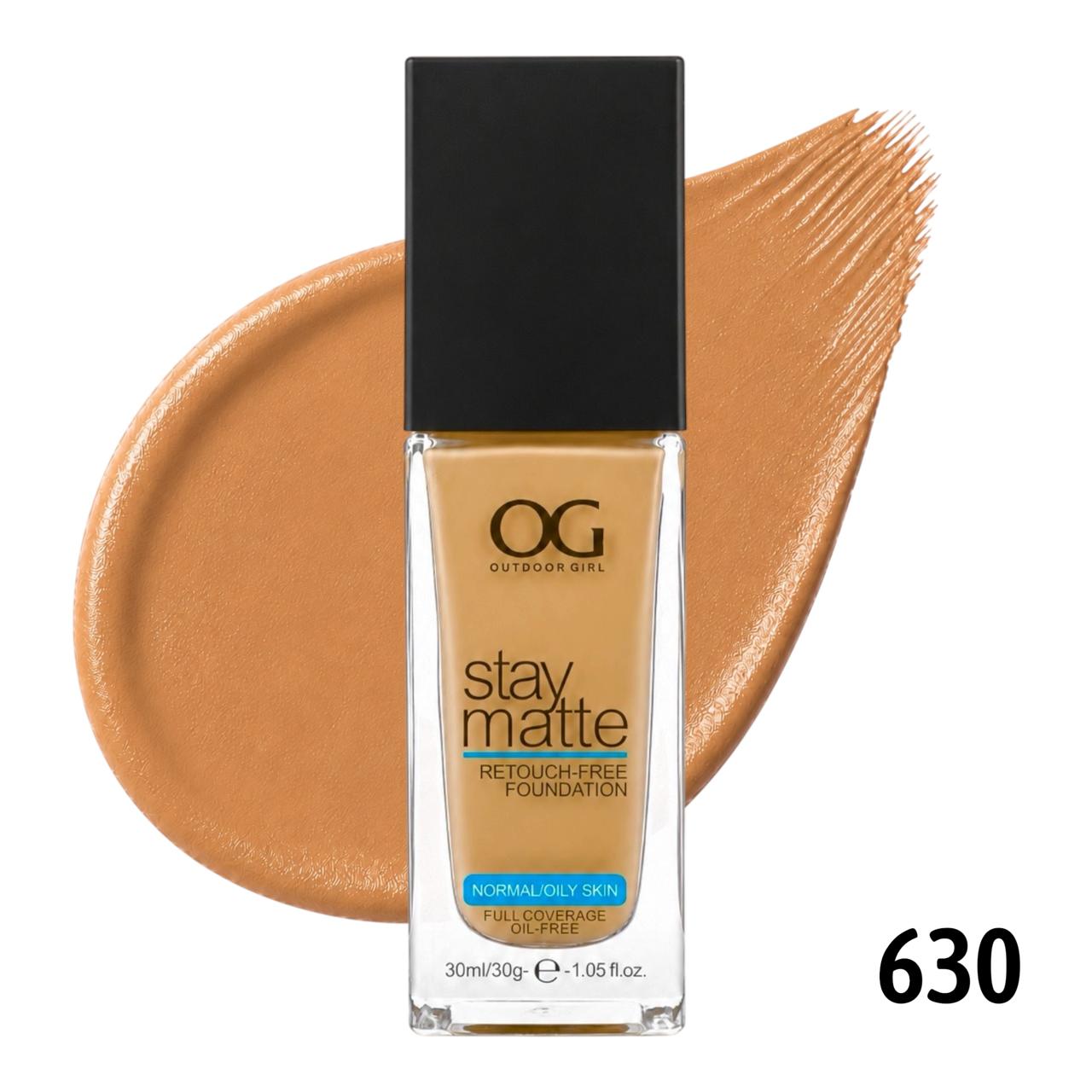 BASE LIQUIDA STAY MATTE TONO 630 CAPPUCCINO 30ML OUTDOOR GIRL