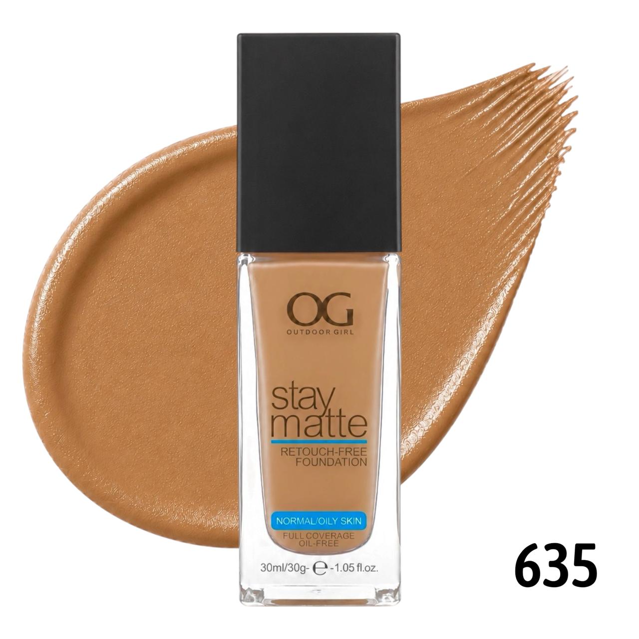 BASE LIQUIDA STAY MATTE TONO 635 WARM COCONUT 30ML OUTDOOR GIRL
