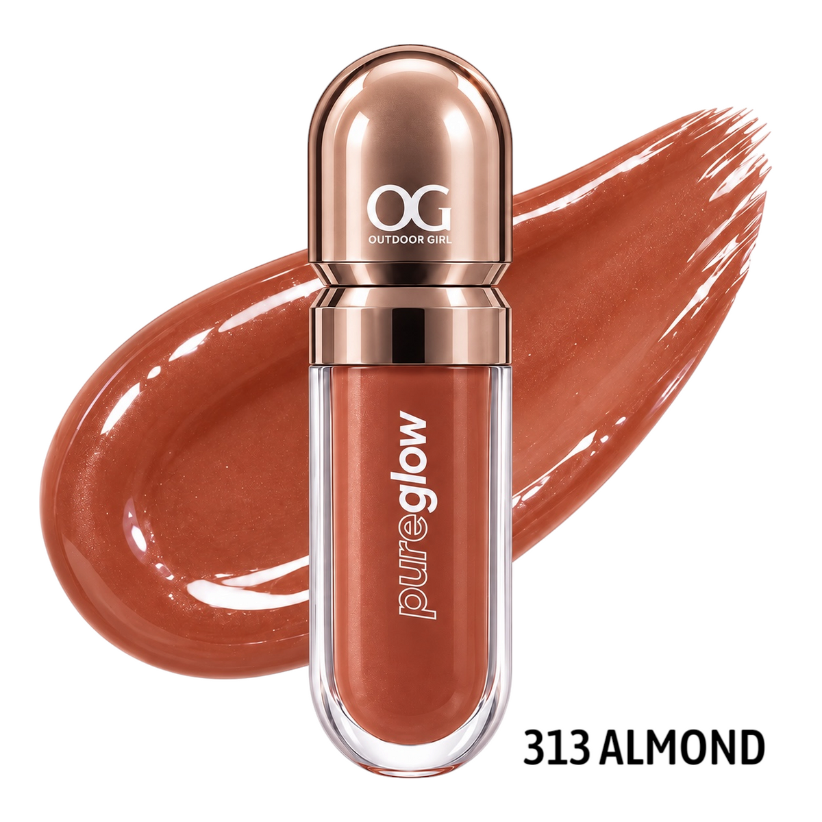BRILLO PURE GLOW NUDE TONO 313 ALMOND 6ML OUTDOOR GIRL