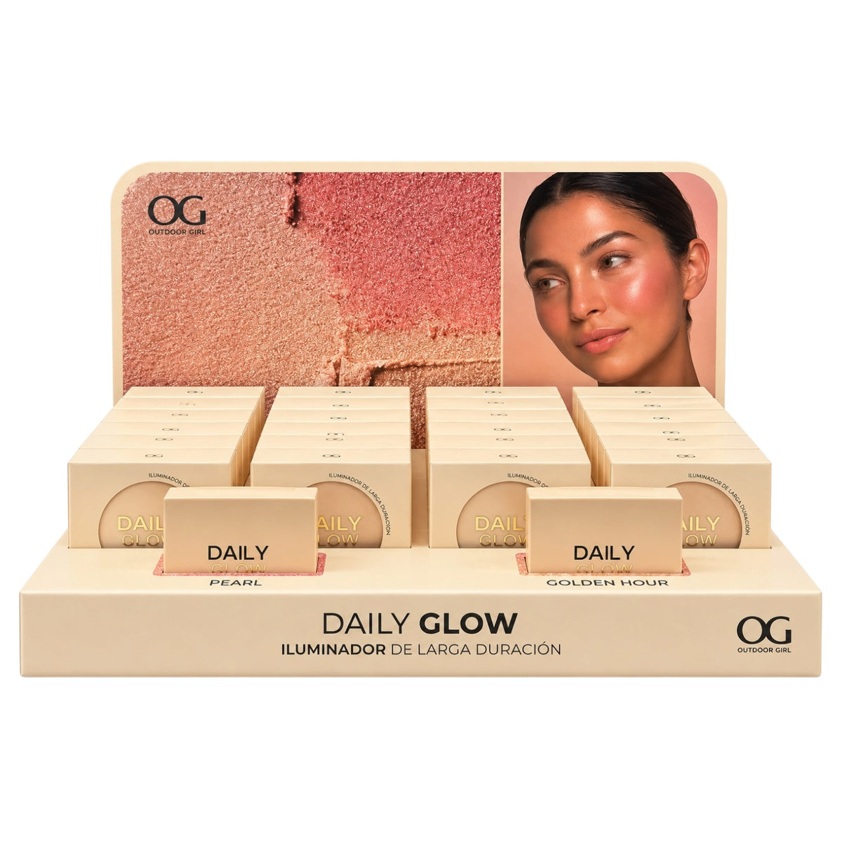 ILUMINADOR EN POLVO DAILY GLOW TONO 01 PEARL OUTDOOR GIRL