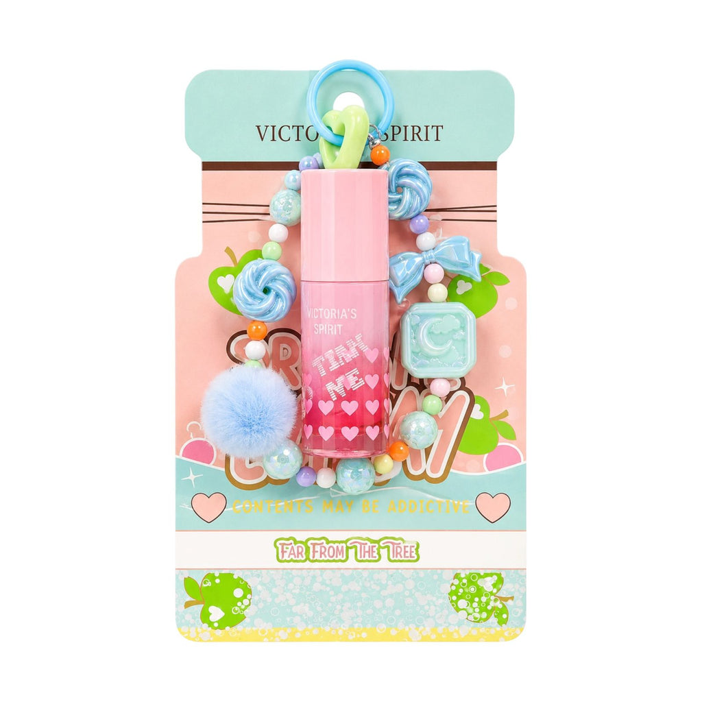 BRILLO GLOSS MODERN LOVE TAPA CORAZON CON LLAVERO POMPON DRIVE ME BALMY VICTORIA'S SPIRIT