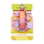 BRILLO GLOSS MODERN LOVE TAPA CORAZON CON LLAVERO POMPON DRIVE ME BALMY VICTORIA'S SPIRIT
