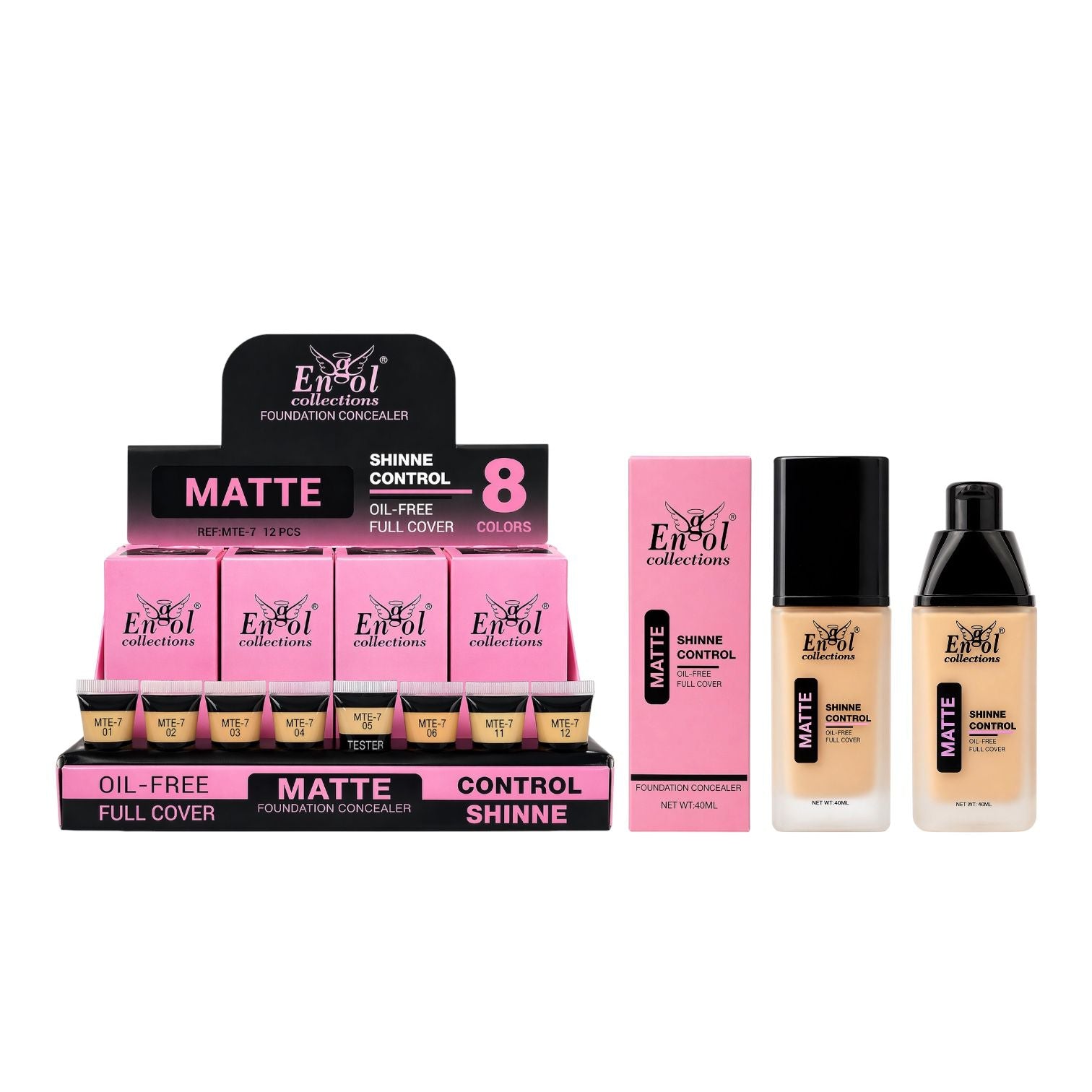 BASE LIQUIDA MATTE SHINNE CONTROL 40ML ENGOL