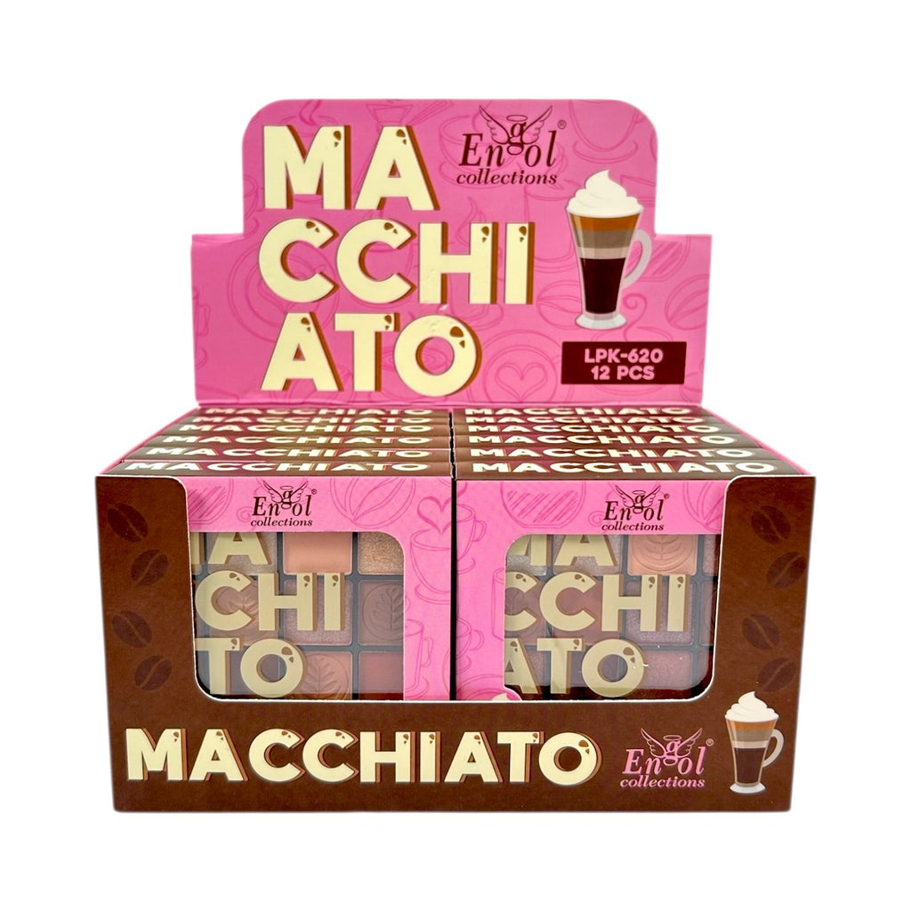 PALETA DE SOMBRAS RUBORE E ILUMINADORES MACCHIATO ENGOL