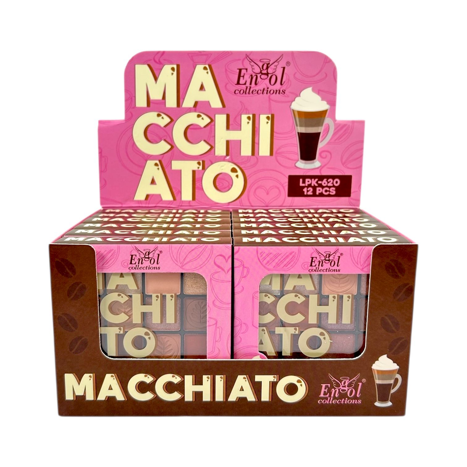 PALETA DE SOMBRAS RUBORE E ILUMINADORES MACCHIATO ENGOL