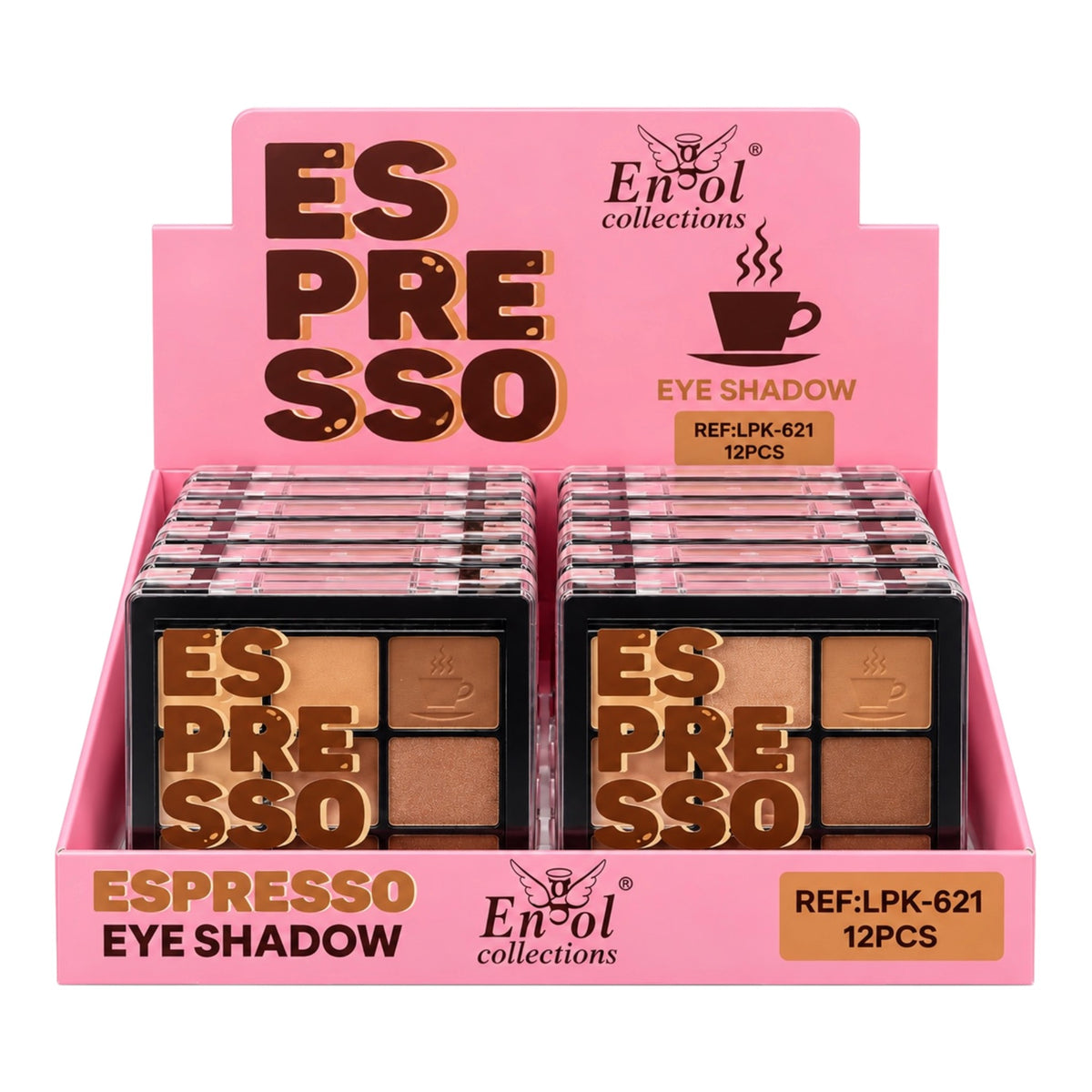 PALETA SOMBRAS ILUMINADORES RUBORES POLVO BANANA ESPRESSO ENGOL