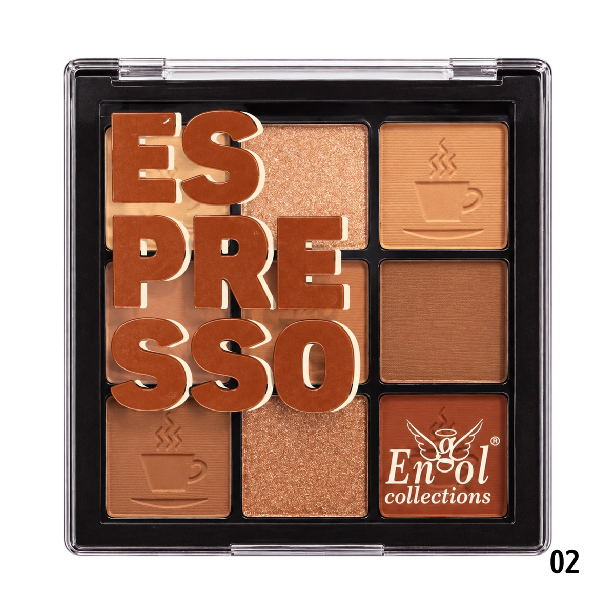PALETA SOMBRAS ILUMINADORES RUBORES POLVO BANANA ESPRESSO ENGOL